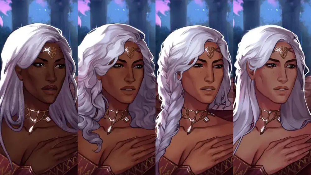 Various skin tones for Lydia